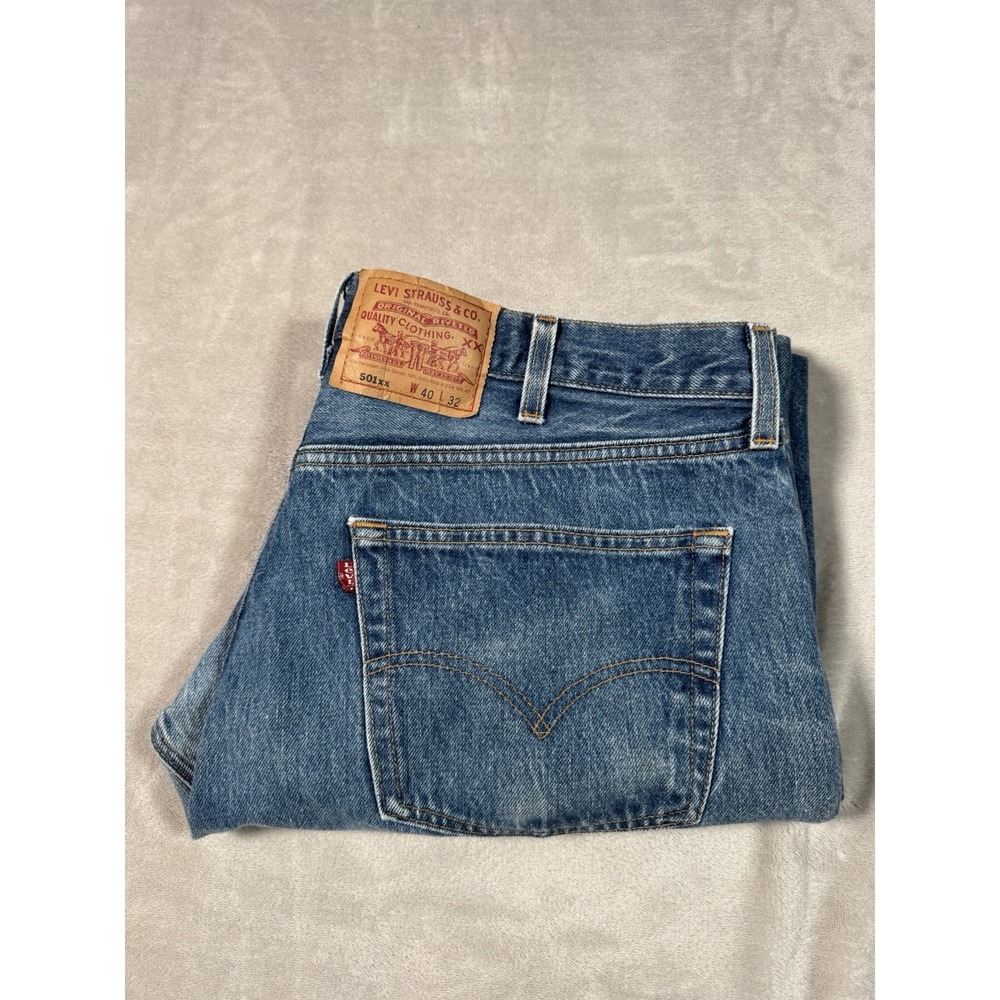 Vintage 90s Levis 501xx Jeans Size 40x32 (Fit 36x30) Blue MADE IN USA